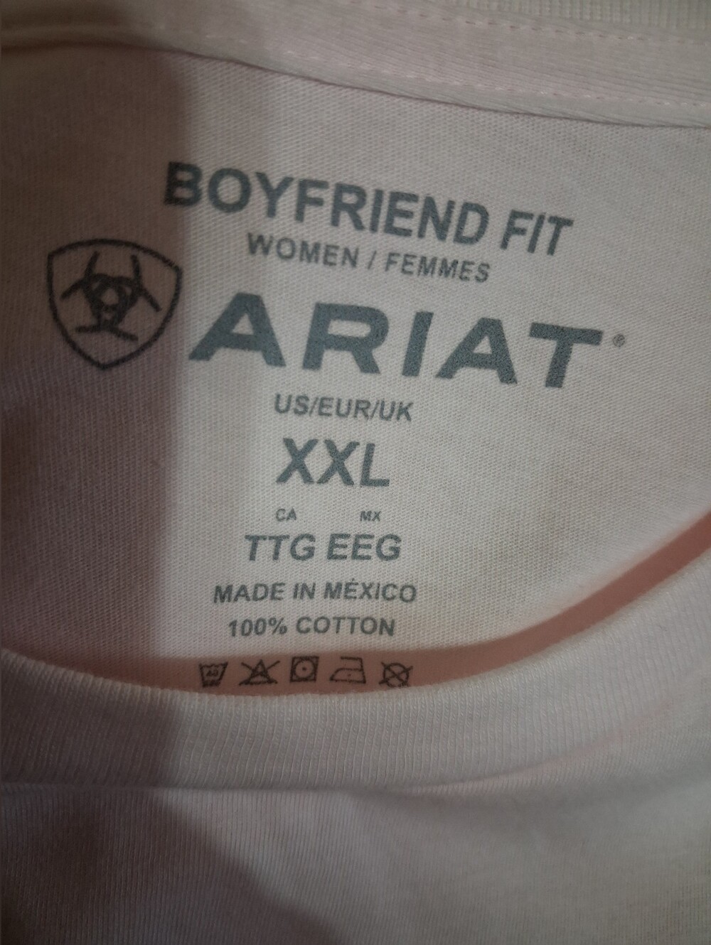 NWT 2XL Pink Ariat Women's Wild West Rodeo Short Sleeve Graphic T-Shirt - Picture 4 of 4